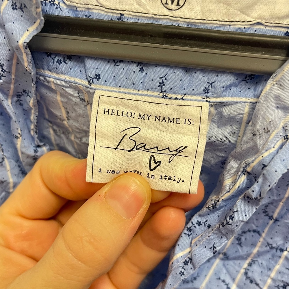 Frank & Eileen Blue Pattern Barry Button Down - image 4